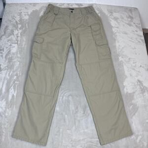 5.11 Pants Mens 34x34 Tan Tactlite Pro Ripstop Cargo Workwear Utility Outdoor